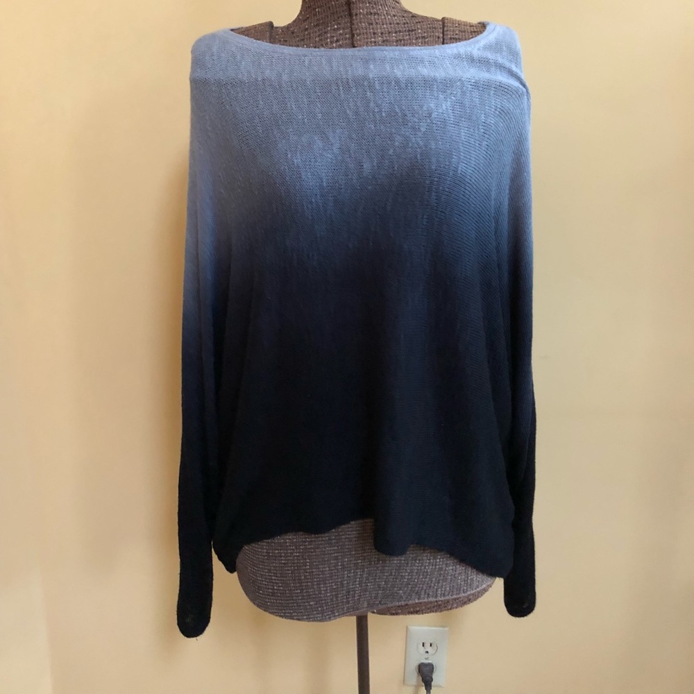 Blue ombré lightweight sweater